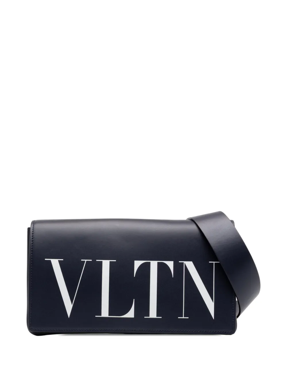 Valentino Garavani Pre-Owned 2018-2026 VLTN Flap Umhängetasche aus Leder - Schwarz