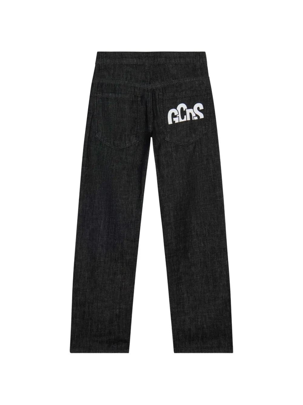 Gcds Kids Straight jeans met logoprint Blauw