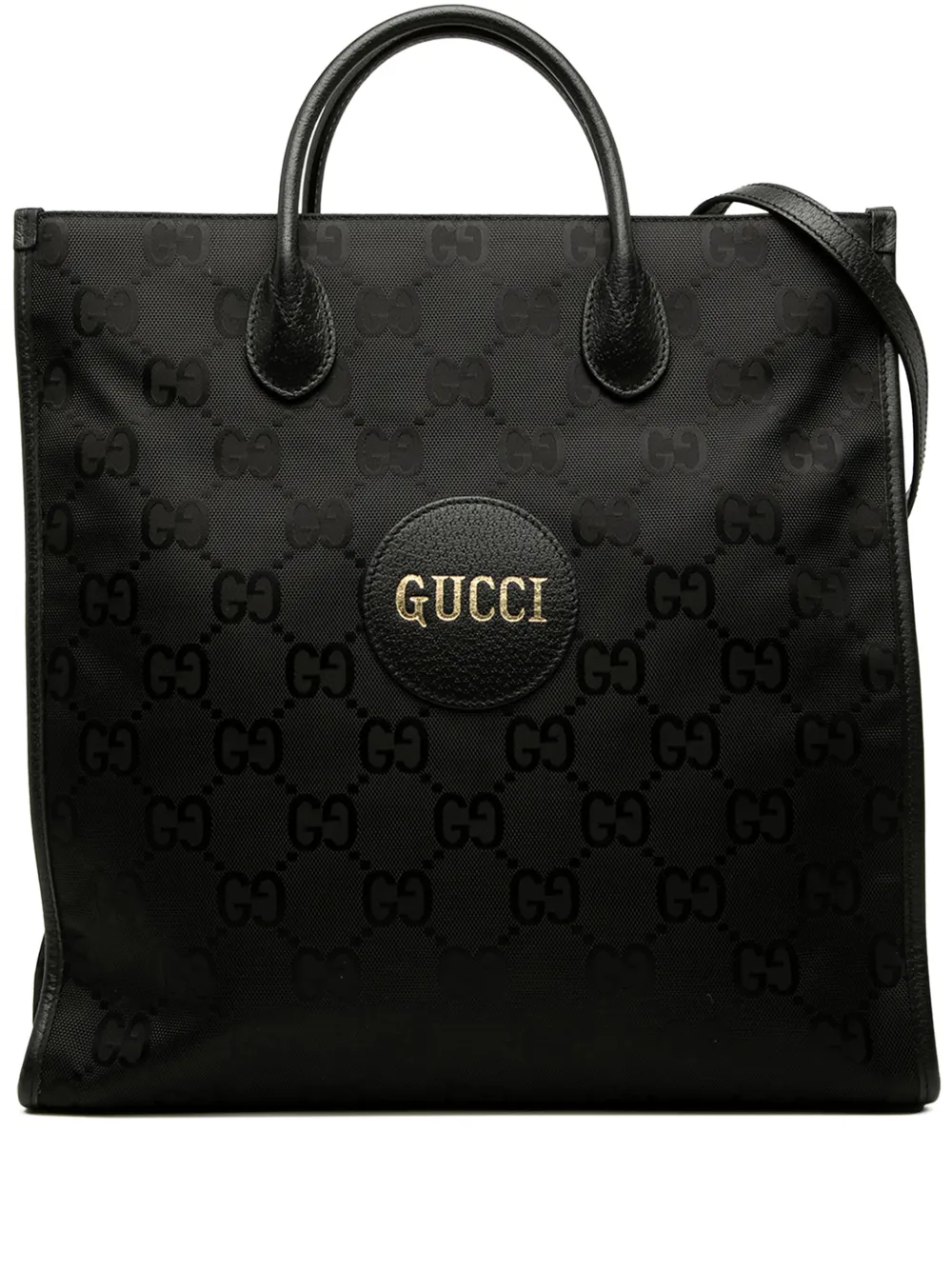 Gucci Pre-Owned 2000-2015 Medium GG Nylon Off the Grid Convertible Tote satchel - Black