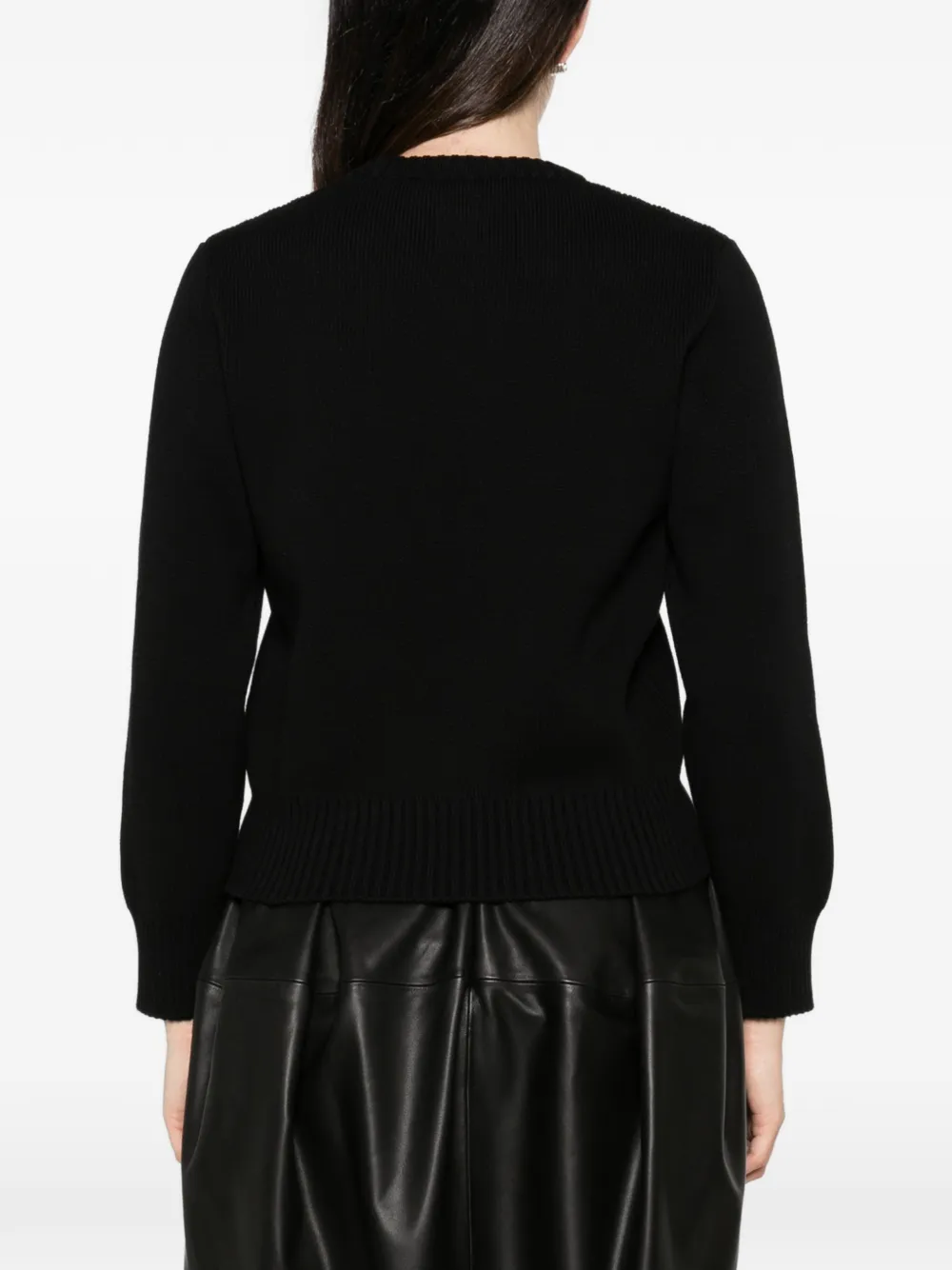 TOTEME Cropped katoenen trui Zwart