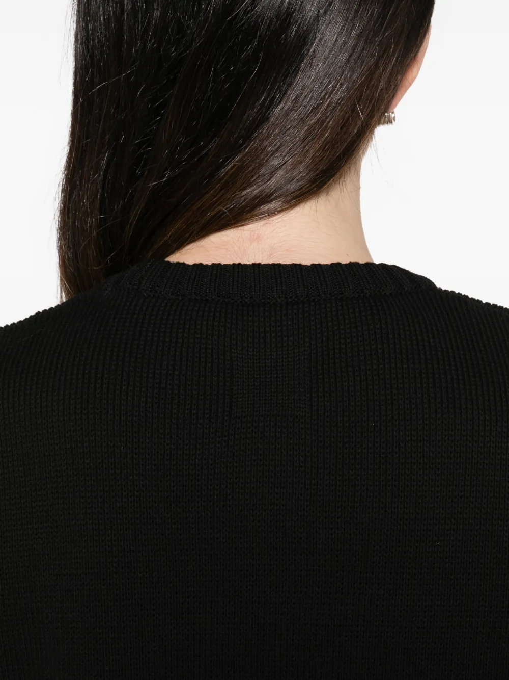 TOTEME Cropped katoenen trui Zwart