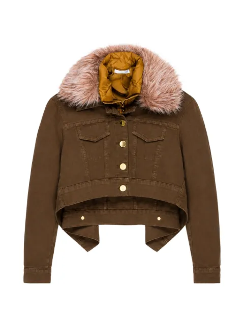 Miss Grant Kids Cropped-Jacke mit Faux Fur
