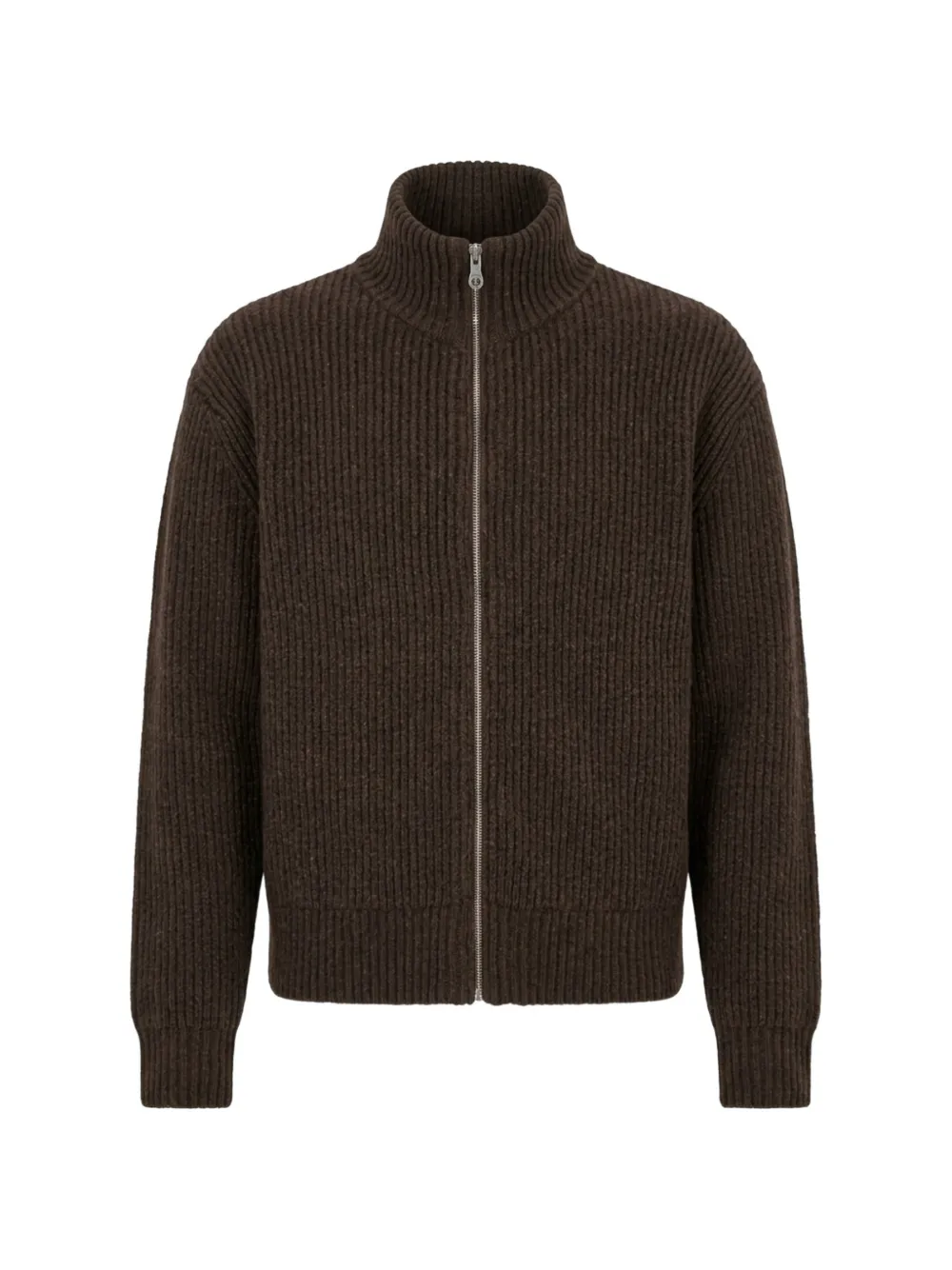 Berner Kühl shrunk full-zip ribbed-knit cardigan