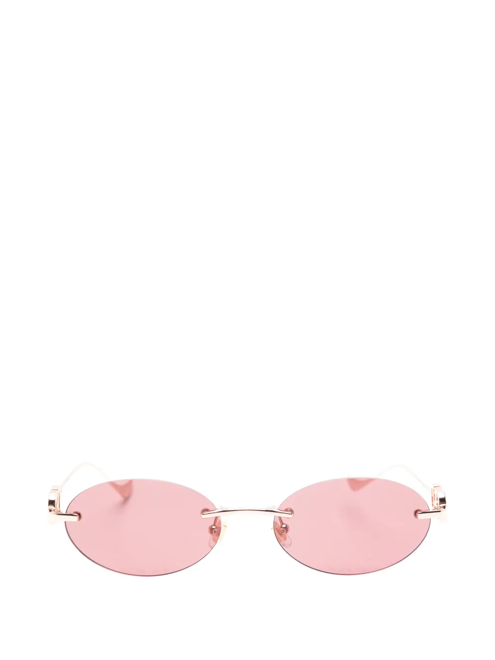 Valentino Garavani lunettes de soleil à design sans monture VLogo - Rose Valentino Garavani lunettes de soleil à design sans monture VLogo - Rose