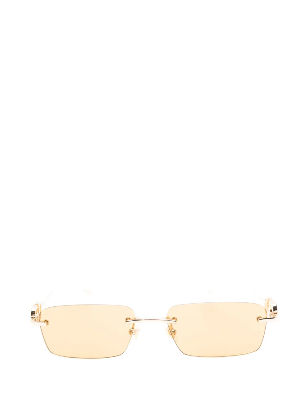 Valentino Garavani VLogo Signature rectangle-frame sunglasses - Oro