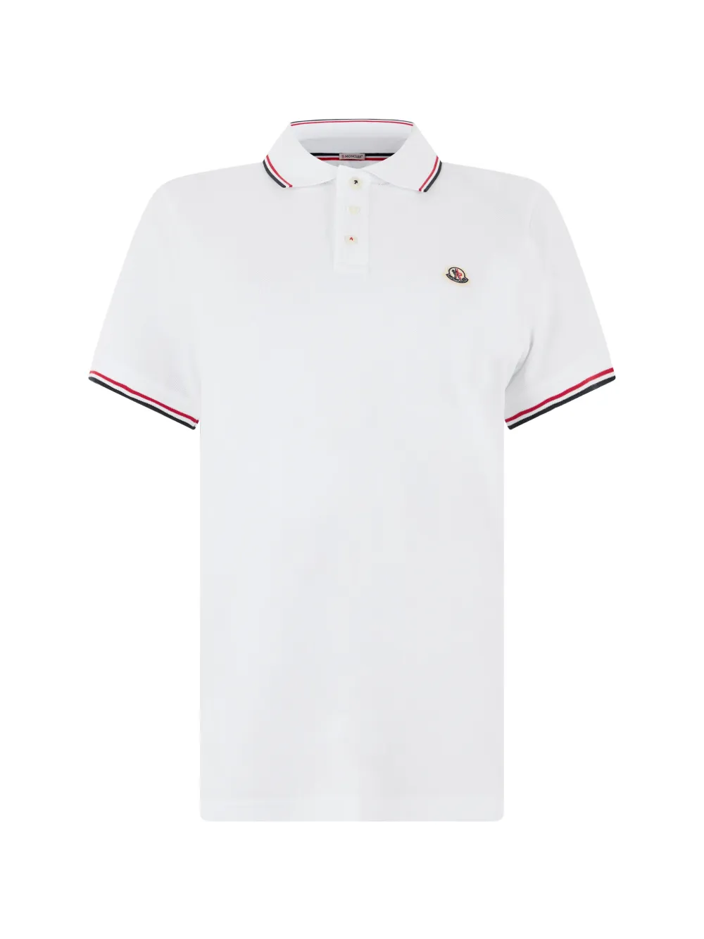 Moncler logo-patch tipped polo shirt