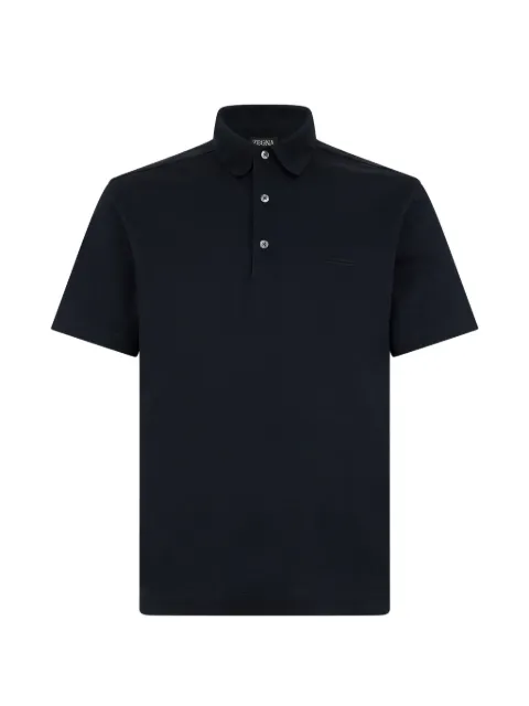 Zegna logo-embroidered polo shirt