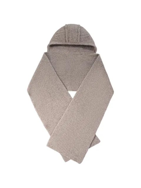 OLAF ribbed-knit hooded scarf