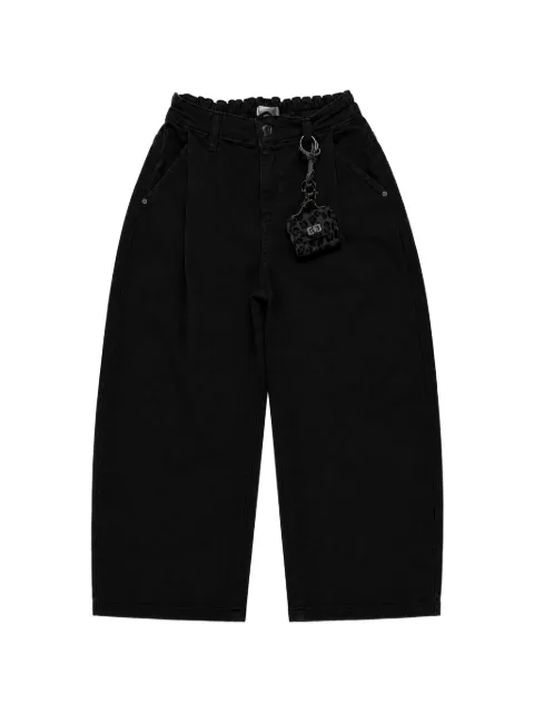 Miss Grant Kids Wide-Leg-Jeans mit Bundfalten
