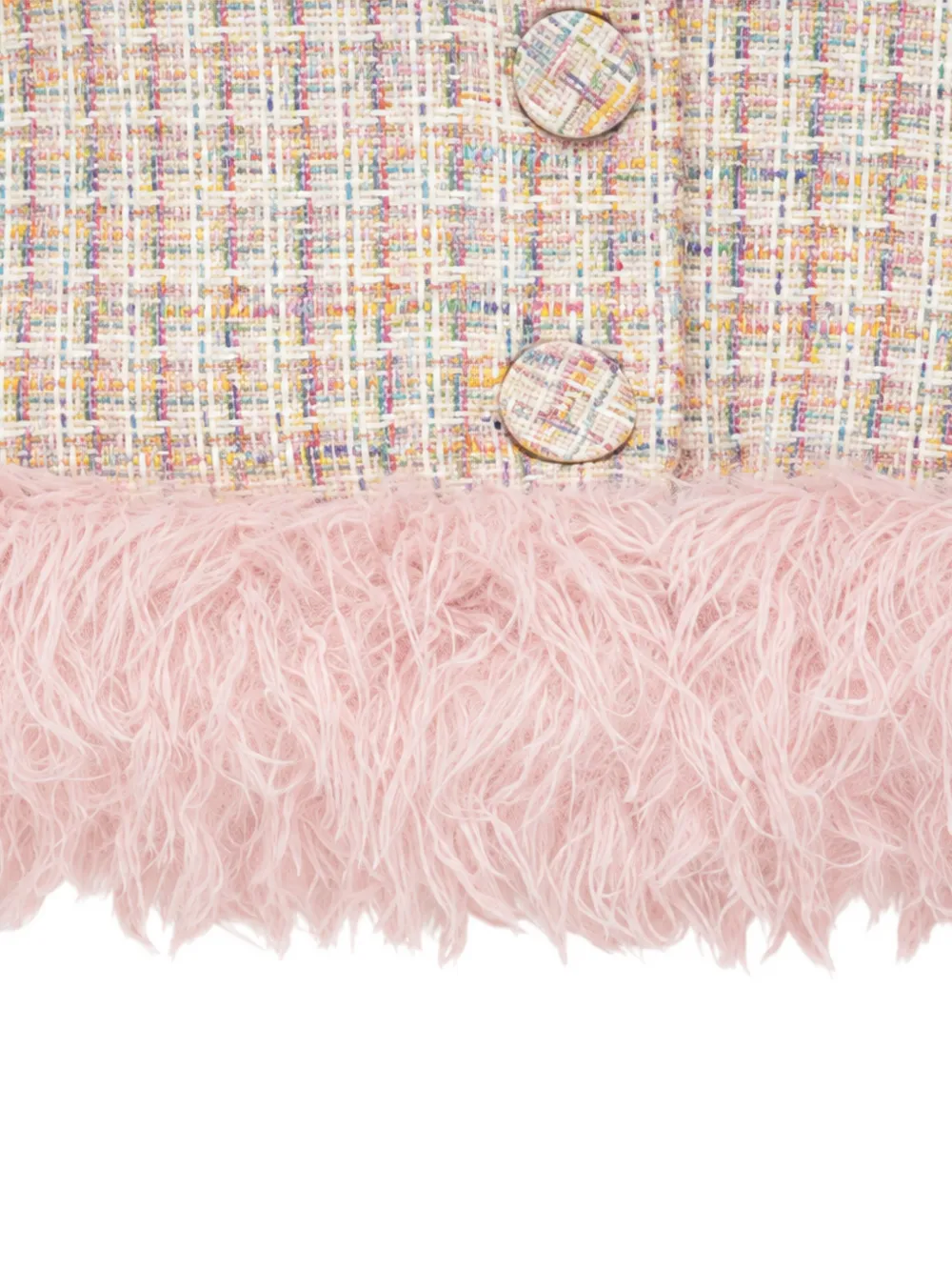 Miss Grant Kids Button-up tweed jack Roze