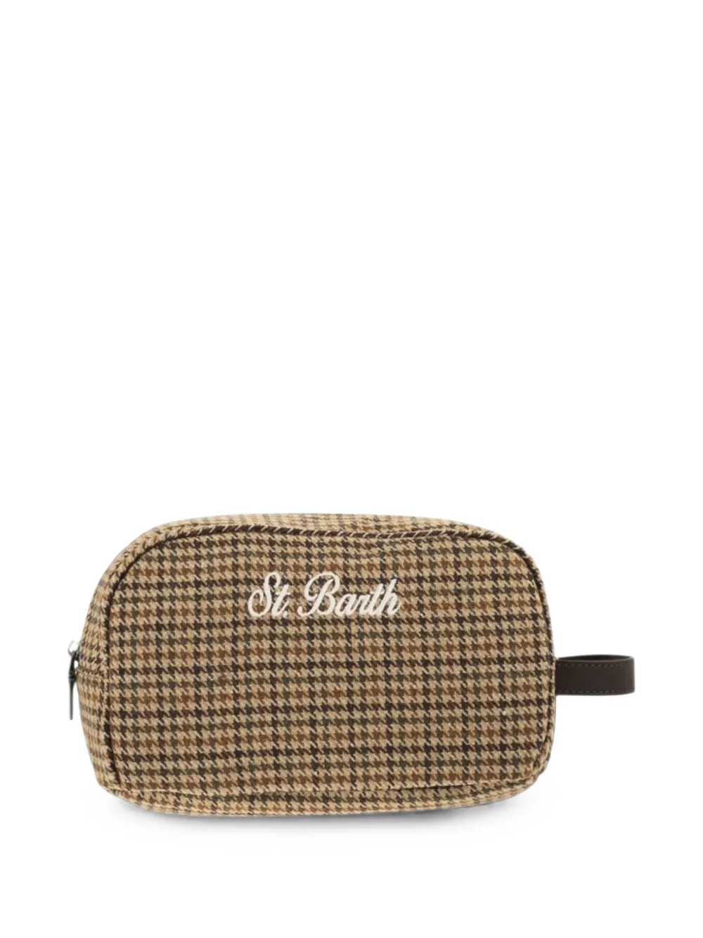 MC2 Saint Barth Westwood houndstooth wash bag