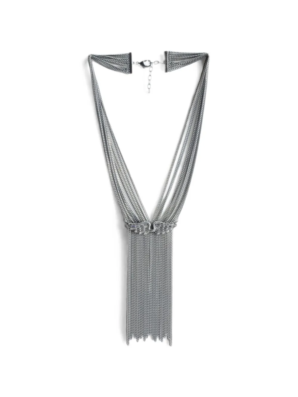 Zadig&Voltaire Rock Star wing-motif fringe necklace