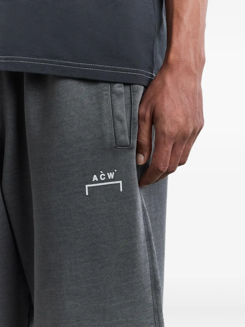 A-COLD-WALL* Brunton trainingsbroek met logo-print Grijs