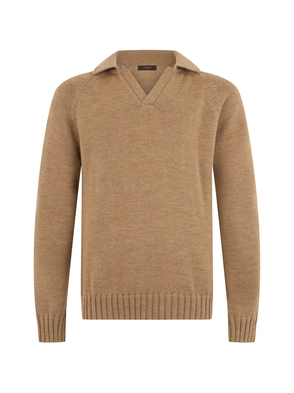 Slowear Zanone Slim-fit Virgin Wool Polo Sweater In Neutral