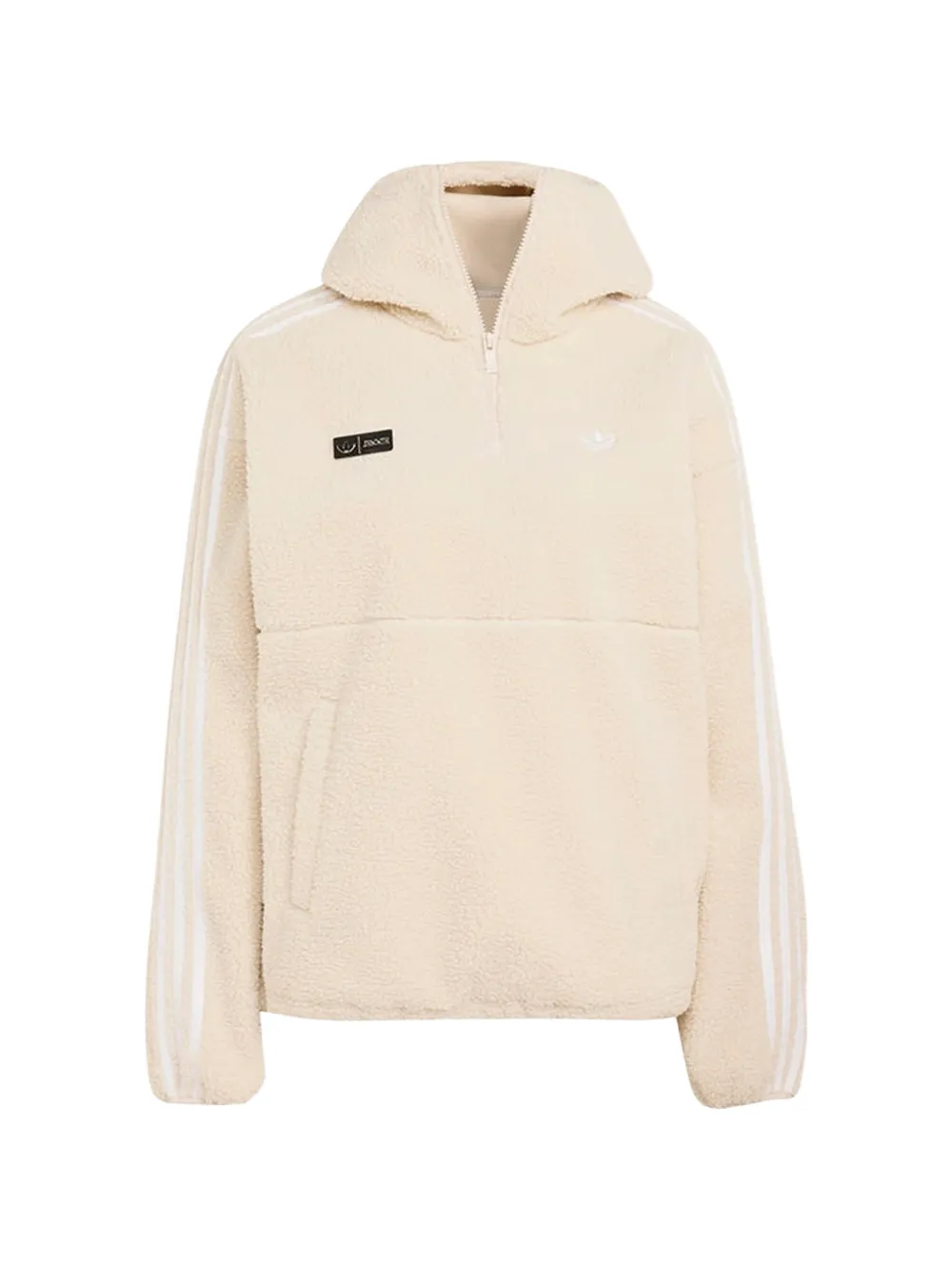 adidas x Jennie Adiluna Season 2 Hoodie mit Fleece-Struktur - Nude