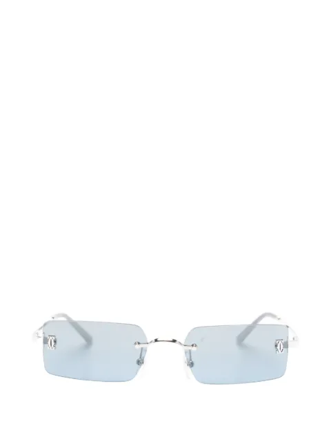 Cartier Eyewear gafas de sol C Décor rectangulares sin montura