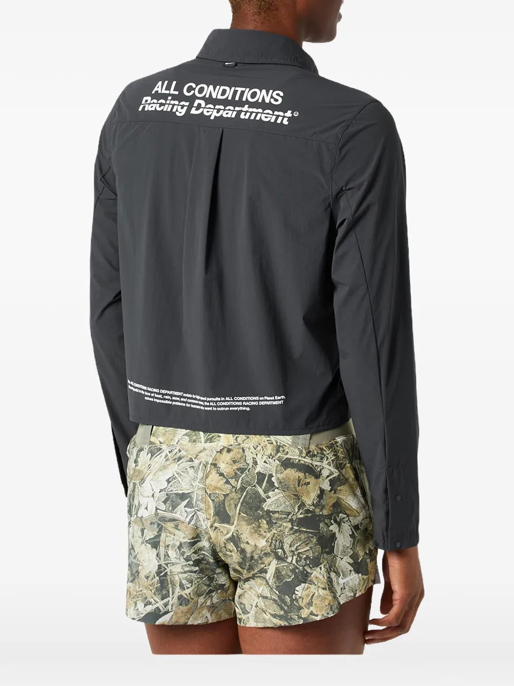 Nike ACG Aireez graphic-print shirt Zwart
