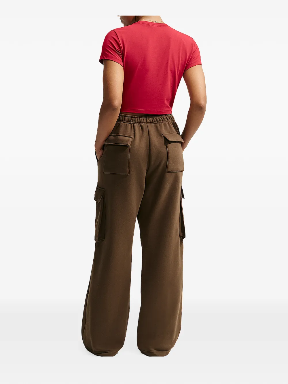 Nike Chill Knit cropped T-shirt Rood
