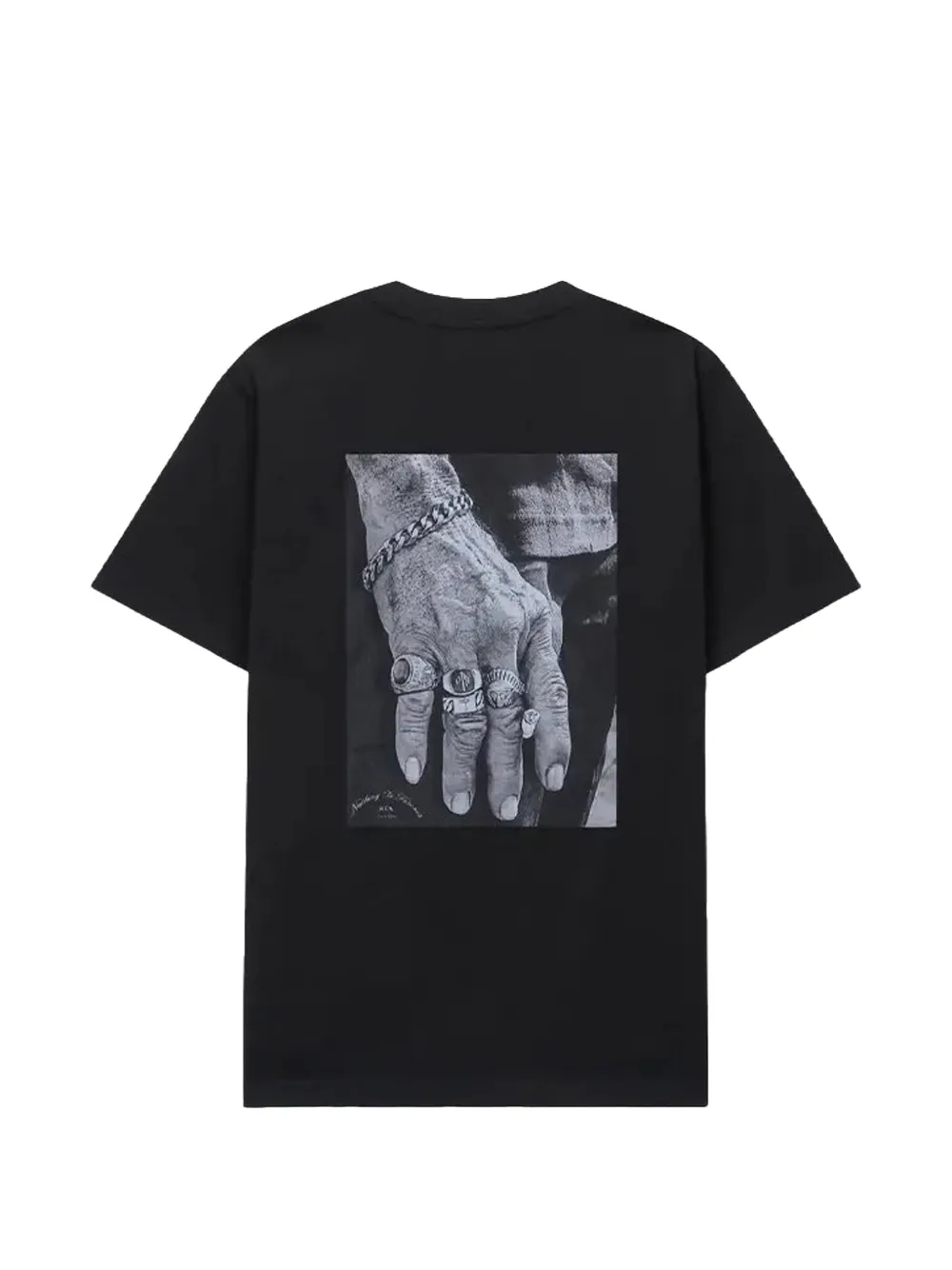 RTA Liam T-shirt met grafische print Zwart