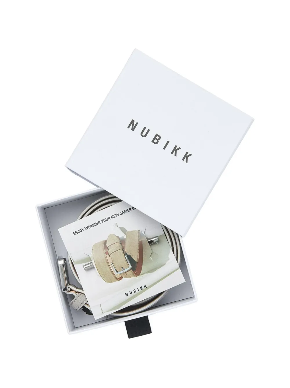 Nubikk James suède riem Grijs
