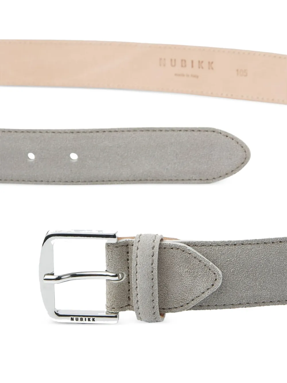 Nubikk James suède riem Grijs