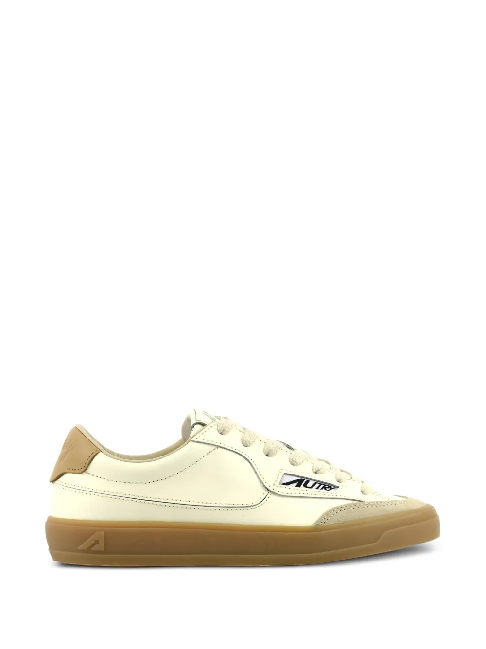 Autry Windscape Low-Top-Sneakers aus Leder mit Logo-Patch - Weiß