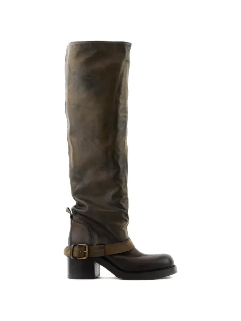 Elena Iachi buckle-strap knee-high boots