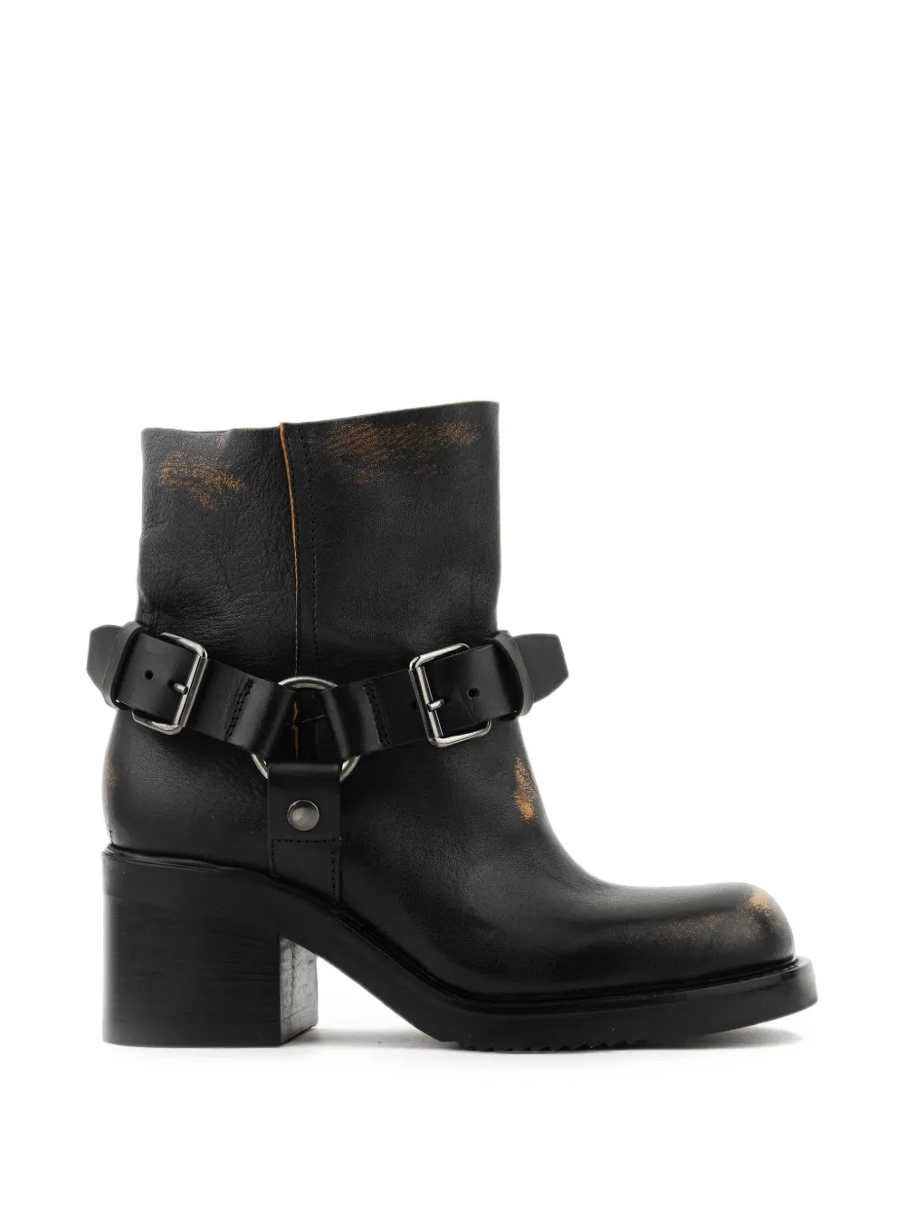 Elena Iachi Bohemian distressed ankle boots