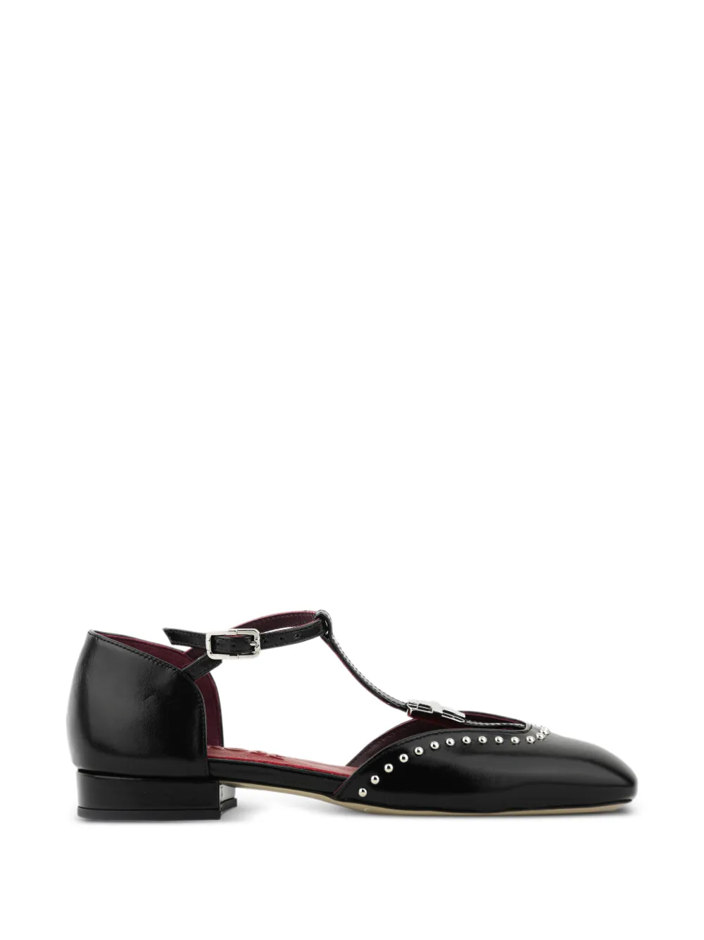 Morobé Florinne 01 Ballerinas mit Nieten - Schwarz