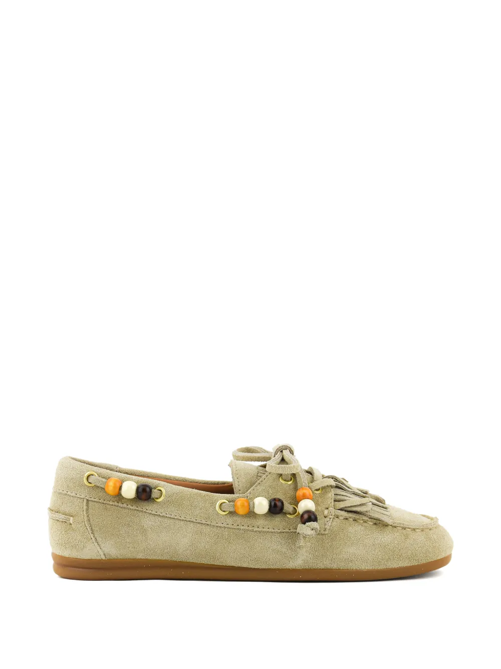 TORAL SHOES Mocassini da barca Anahi con frange - Toni neutri