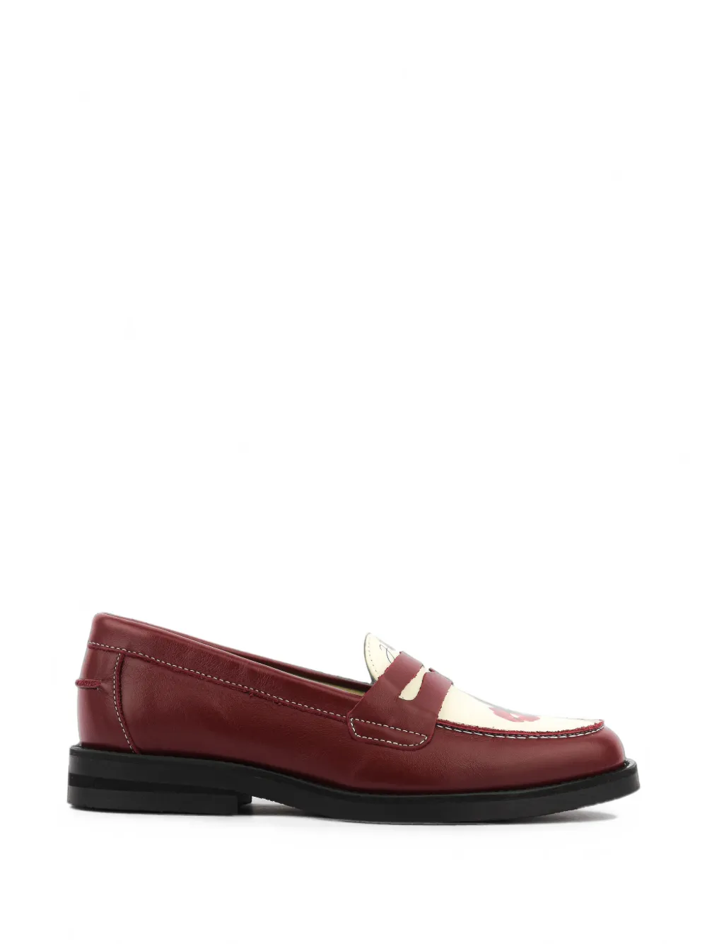 DUKE & DEXTER Wild Red Kiss penny loafers
