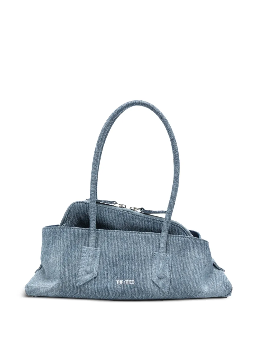 The Attico small Le Passeggiata denim shoulder bag