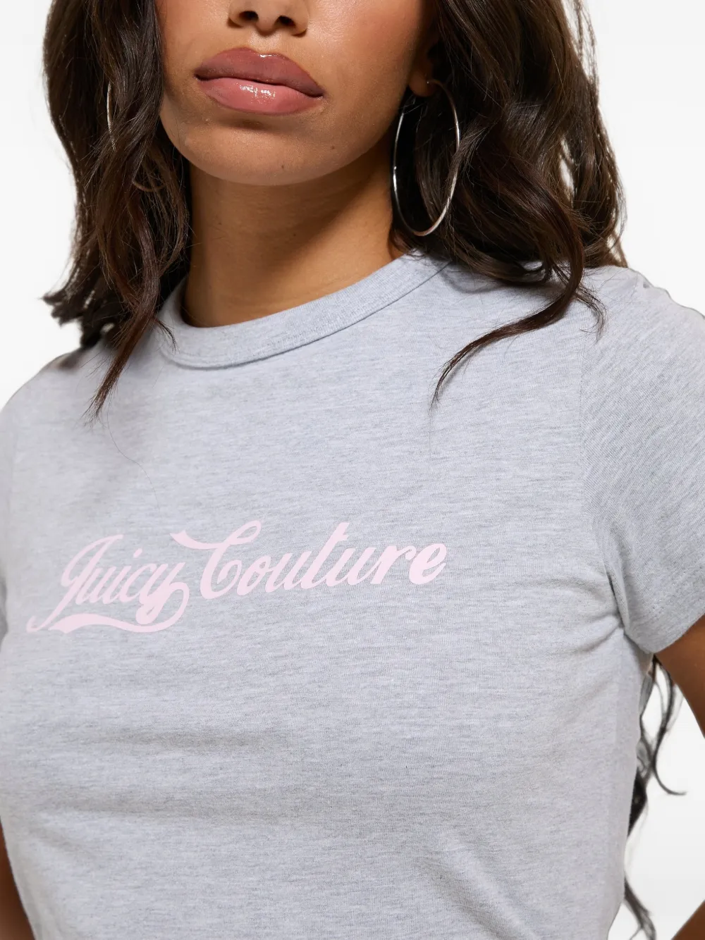 Juicy Couture T-shirt met logoprint Grijs