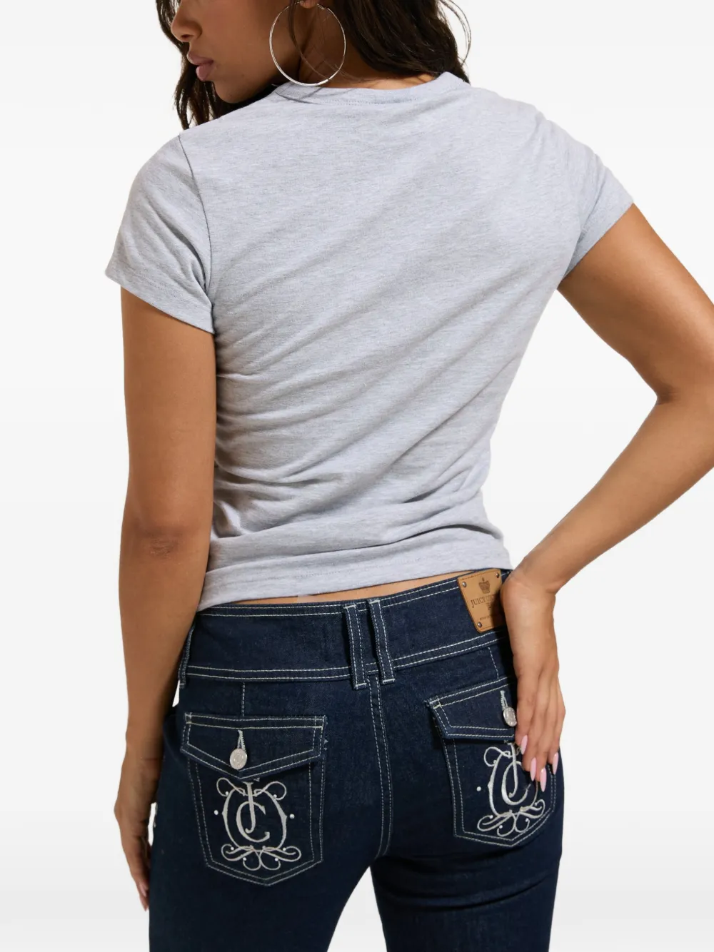 Juicy Couture T-shirt met logoprint Grijs
