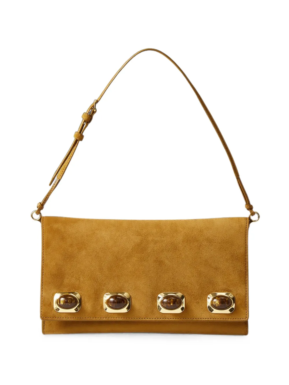 Veronica Beard Edit Stone-embellished Shoulder Bag in Neutrals