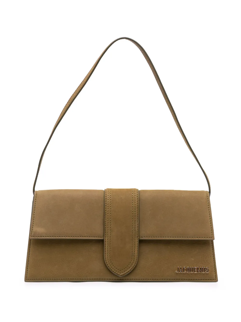 Jacquemus Pre-Owned 2010-2026 Le Bambino Long Schultertasche aus Wildleder - Braun