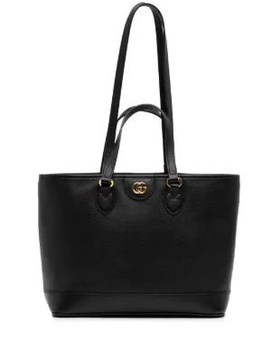 Miu Miu Pre-Owned レザー トートバッグ | ブラック | FARFETCH JP