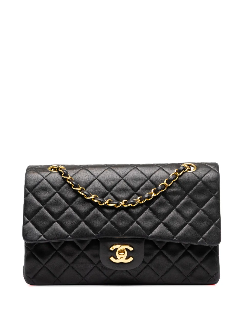 CHANEL Pre-Owned 1991-1994 Medium Classic Lambskin Double Flap shoulder bag - Nero