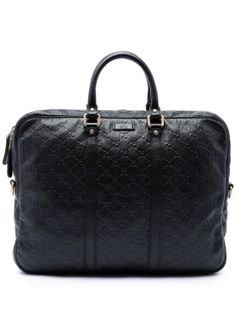 Gucci Pre-Owned 2016-2026 Guccissima business bag