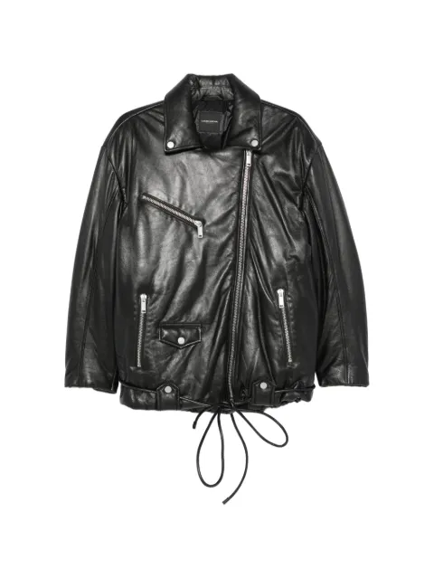 Costume National Vintage 2000s biker leather jacket
