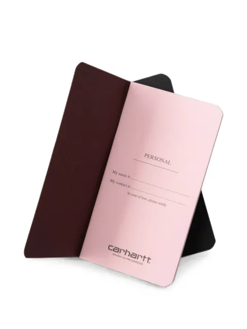 Carhartt WIP Heart Pocket logo-embossed notebooks (set of two)
