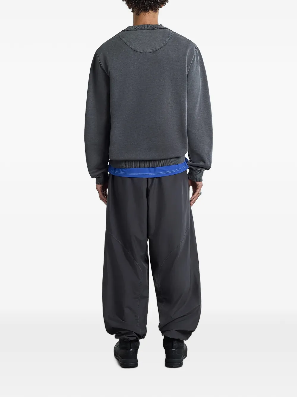 A-COLD-WALL* Trui met gerafelde afwerking en logo-print Grijs