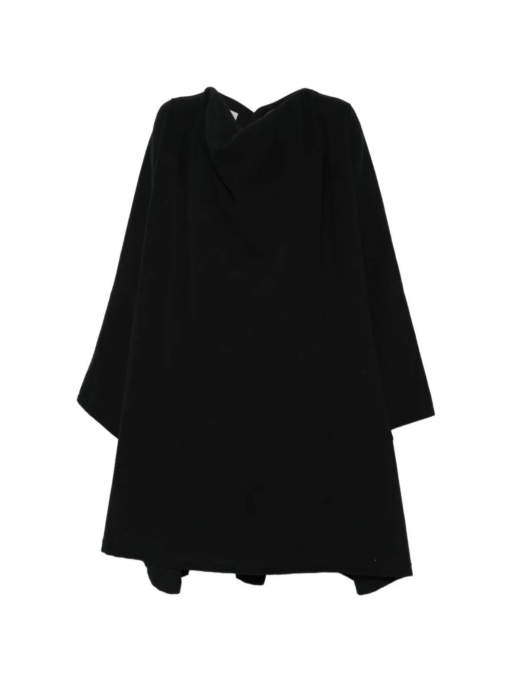 Yohji Yamamoto Pre-Owned 1990s draped button-up coat - Schwarz