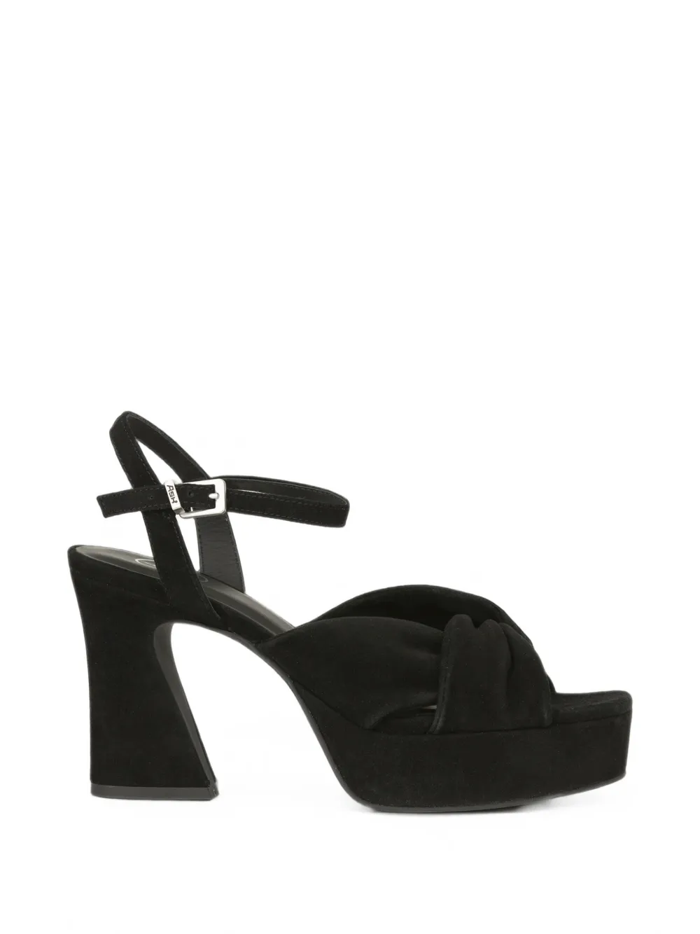 Ash Opus Knotted Platform Sandals In Black