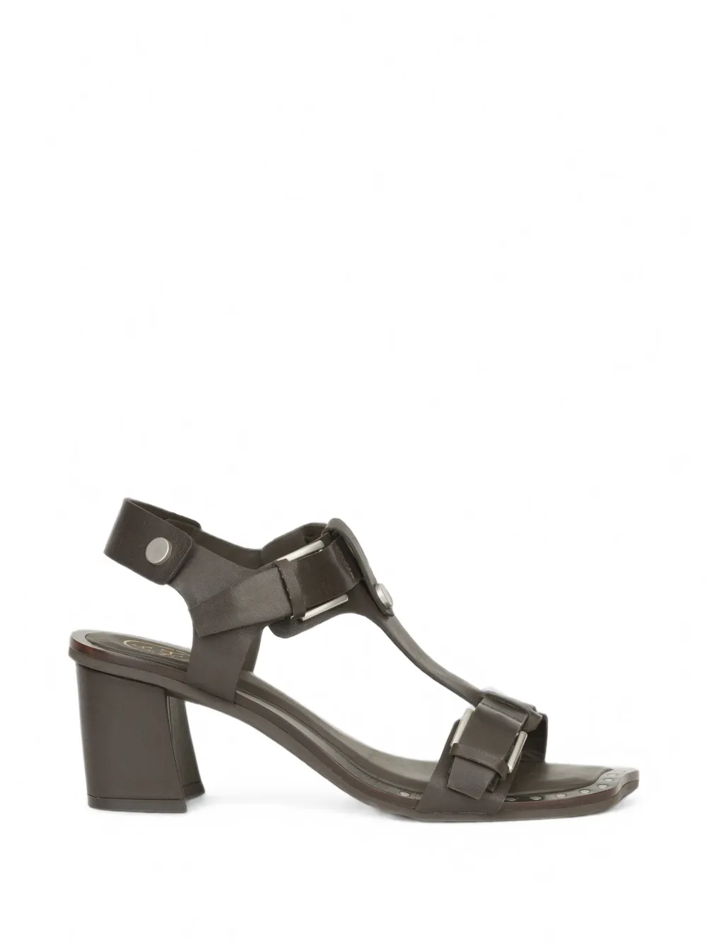 Ash Criss Buckled Calf Leather Sandals In Brown