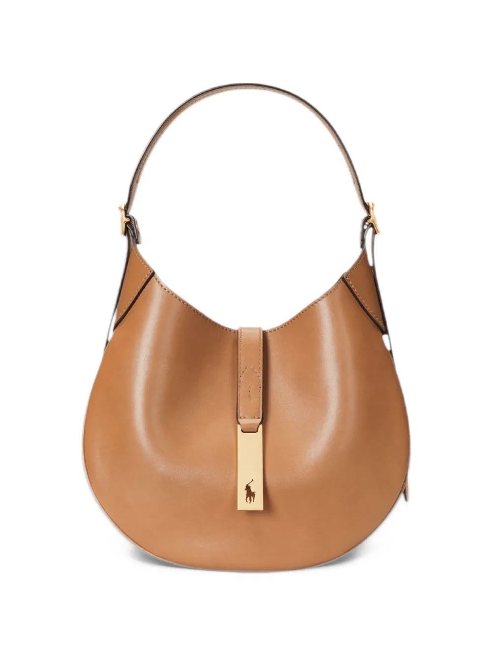 Polo Ralph Lauren Polo Id leather small shoulder bag - Marrone
