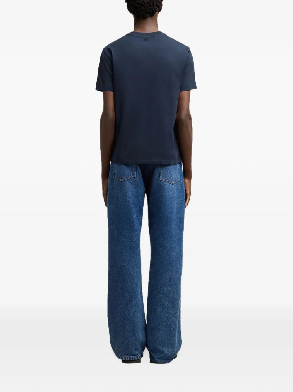 AMI Paris Katoenen T-shirt met Ami de Coeur Blauw