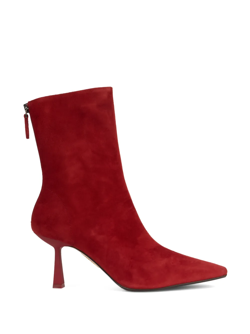 Aquazzura pointed-toe suede ankle boots - Rot