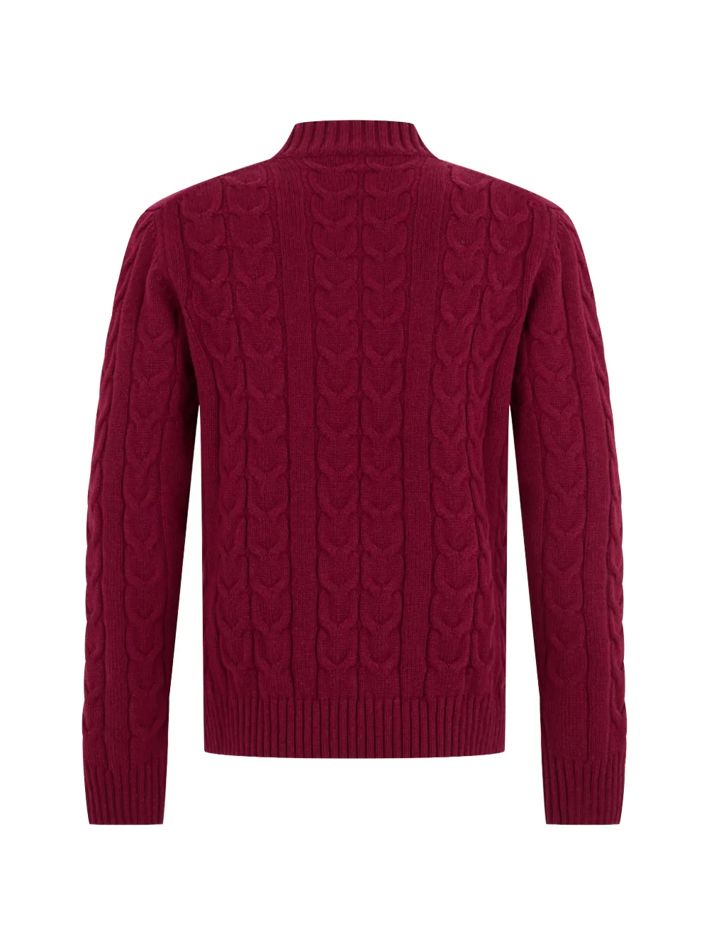 slowear Kabelgebreide trui met hoge hals Rood