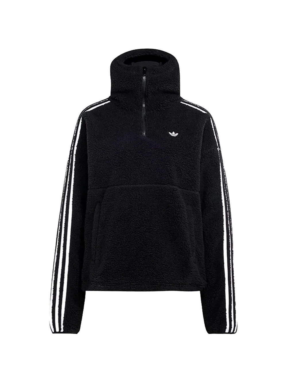 adidas Originals by Jennie fleece logo-patch hoodie - Nero